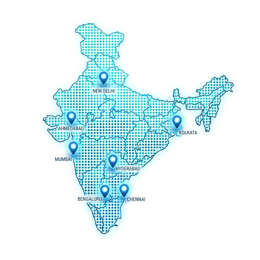 Nirogify Coverage Map India